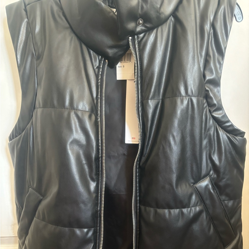Faux Leather Vest